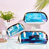3Pcs 3 Style Laser Portable TPU Transparent Waterpoof Makeup Storage Bag MRMJ-CP0001-16-4