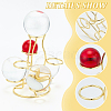 Iron Crystal Ball Holders DJEW-WH0034-89LG-4