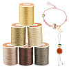 6Rolls 6 Colors Polyester Metallic Thread OCOR-TA0002-82B-1
