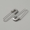 Exquisite Alloy Safety Pin Shape Hoop Earrings for Women EJEW-WH0001-17P-2