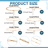 6 Styles Alloy Double Lyaer Round Ball Chain Waist Chains for Women AJEW-PH0008-07-2