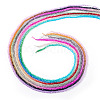 5 strands 5 colors Transparent Glass Beads Strands GLAA-TA0001-25-11