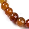 Natural Red Agate Rondelle Graduated Beaded Necklaces for Women Men NJEW-K388-02S-2