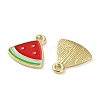 Fruit Alloy Enamel Charms PALLOY-S058-01LG-05-2