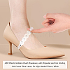 ABS Plastic Imitation Pearl Shoelaces FIND-WH0117-54B-5