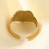 304 Stainless Steel Open Cuff Rings for Women STAS-Z108-05G-05-2