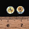 Baking Paint Electroplate Transparent Glass Beads EGLA-Q141-01A-A13-3