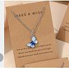 Bohemian Alloy Enamel Butterfly Pendant Necklaces for Women WG0CAA2-03-1