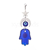 Handmade Evil Eye Lampwork Pendants Decorations HJEW-JM01008-04-2