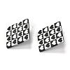 Resin Stud Earrings EJEW-I257-01F-2