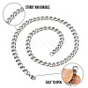 Titanium Steel Curb Chain Necklaces for Men Women NJEW-TAC0001-018-12