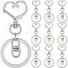 18Pcs Alloy Swivel Keychain Clasps KEYC-SP0001-48B-P-1