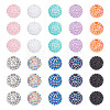 ARRICRAFT 40Pcs 10 Colors Resin Rhinestone Beads RESI-AR0001-42-1