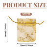 50Pcs Heart Printed Organza Bags OP-TADJ0001-01K-3