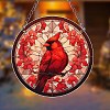 Cardinal & Leaf Acrylic Window Hanging Ornaments PW-WGA55A8-01-3