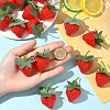 20Pcs Resin Simulated Strawberry AJEW-SP0003-29-4