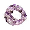 Natural Purple Rutilated Quartz Beads Strands G-P568-C08-01-3
