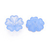 Transparent Frosted Acrylic Bead Caps MACR-S371-04A-2