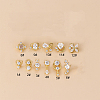 316L Surgical Stainless Steel Micro Pave Clear Cubic Zirconia L-Shaped Nose Rings WGD2F1E-23-1