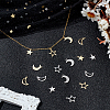 16Pcs 8 Styles 304 & 201 Stainless Steel Pendants STAS-LP0001-30-3
