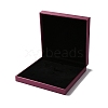 Rectangle PU Leather pendant Necklace Jewelry Storage Box CON-WH0094-21-1