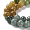 Dyed Natural Malaysia Jade Beads Strands G-G021-01B-07-4