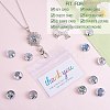 DIY Interchangable Pendant ID Card Holder Necklace Making Kit DIY-SZ0009-80B-4