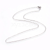 304 Stainless Steel Cable Chain Necklaces NJEW-L160-009P-2