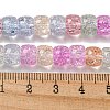 Transparent Spray Painting Crackle Glass Beads Strands GLAA-NH0001-05A-4