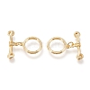 Brass Toggle Clasps KK-F820-14G-1