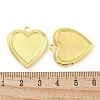 Rack Plating Heart Brass Locket Pendants KK-T071-11G-3