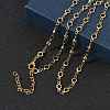 304 Stainless Steel Ring Link Chain Necklaces SA-CBA2696-02G-1