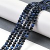 Natural Dumortierite Beads Strands G-G167-A06-4MM-2