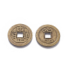 Tibetan Style Alloy Chinese Coin Pendants PALLOY-WH0060-01F-NF-2