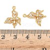 Brass Micro Pave Cubic Zirconia Pendants KK-A281-09A-G-3