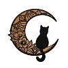 Cat and Moon Wood Wall Decoration PW-WG32354-03-1