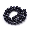 Synthetic Blue Goldstone Beads Strands X-G-S259-41-10mm-2