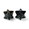 Natural Mixed Stone Sculpture Healing Crystal Merkaba Star Ornament G-C234-02-2