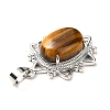 Natural Tiger Eye Pendants G-B033-03P-16-4