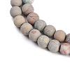 Natural Aqua Terra Jasper Beads Strands G-N0128-48F-8mm-5