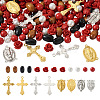 Beadthoven DIY Rosary Jewelry Making Finding Kits DIY-BT0001-43-2