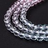 Transparent Gradient Color Glass Beads Strands GLAA-G101-2mm-06-5