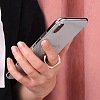 8Pcs 8 Styles Transparent Plastic Cell Phone Ring Holder AJEW-SZ0001-33P-3