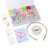 DIY Cute Colorful Beads & Pendants Kid Jewelry Set Making Kit DIY-LS0004-05-6