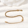 304 Stainless Steel Rope Chains Bracelets for Women BJEW-A158-02C-G-2