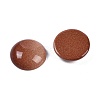 Synthetic Goldstone Cabochons G-T020-18mm-43-2