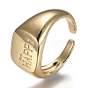 Brass Cuff Rings RJEW-I074-04-4