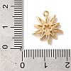 Brass Micro Pave Clear Cubic Zirconia Pendants KK-M294-07G-04-3