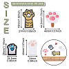 Mega Pet 20Pcs 10 Style Computerized Embroidery Cloth Self Adhesive Patches DIY-MP0001-06-9