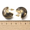 Brass C-Shaped Stud Earrings EJEW-A121-10G-03-3